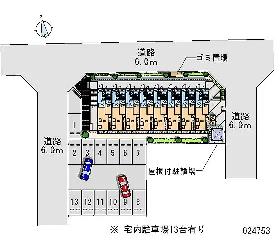 ★手数料０円★岩沼市たけくま１丁目　月極駐車場（LP）